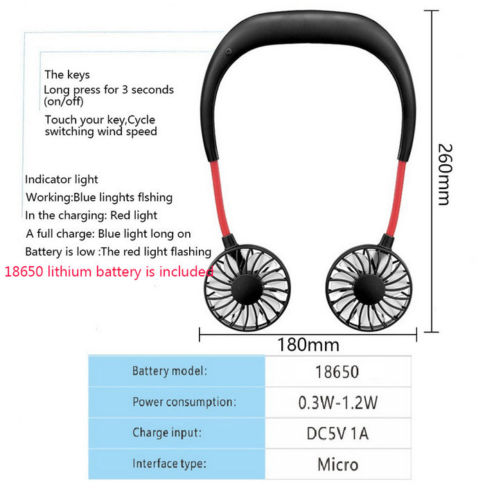 Lazy Neckband Fan