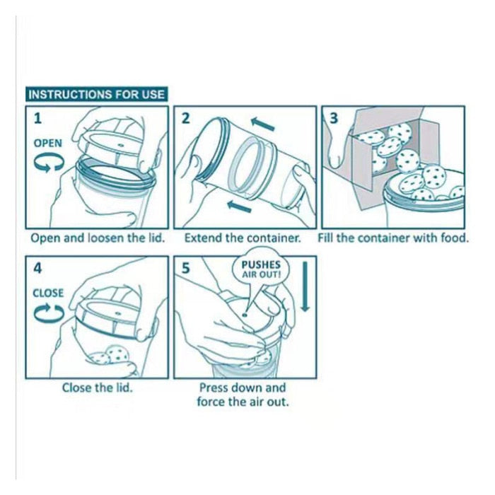 Adjustable Food Storage Container